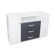 Comoda Laguna Alb/Gri